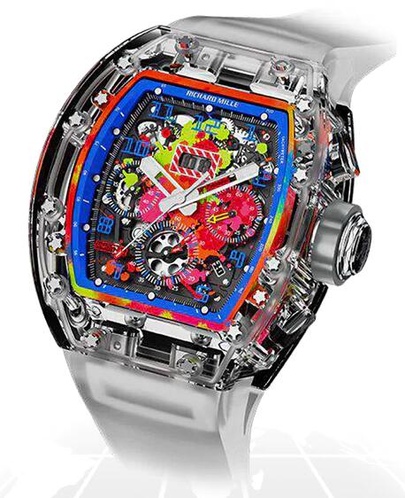 Best Richard Mille RM011 SAPPHIRE FLYBACK CHRONOGRAPH "A11 FANTASY BLUE" Replica Watch
